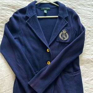SOLD-Ralph Lauren Vintage Jersey Blazer/Cardigan